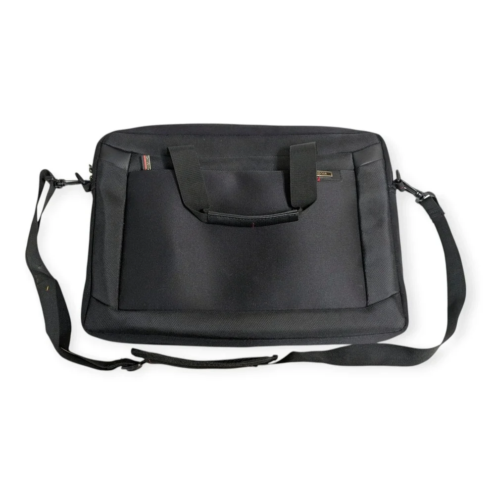 Samsonite Black Ballistic Nylon Laptop Briefcase Messenger Bag 1118365